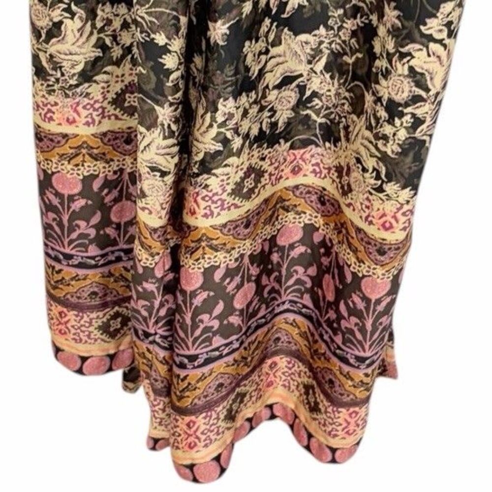 Free People Wide Leg Jumpsuit Brown Multicolor - Picture 6 of 13